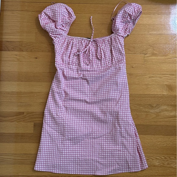 ZARA TRF Pink Gingham Dress - Picture 2 of 4